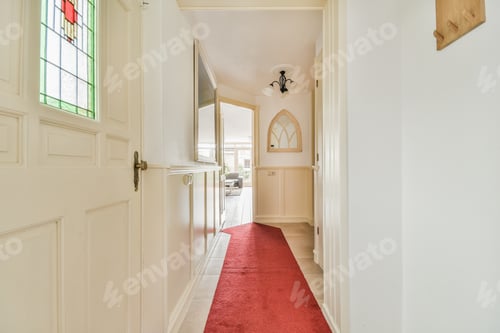 Preview: Light narrow hallway with staircase