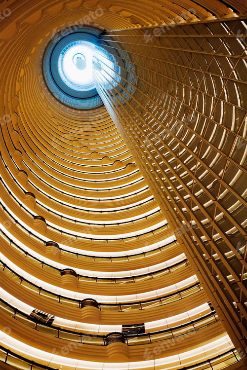 Preview: 51060,Hotel Atrium in the Jin Mao Tower