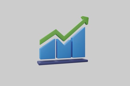 Preview: Rising bar chart with arrow