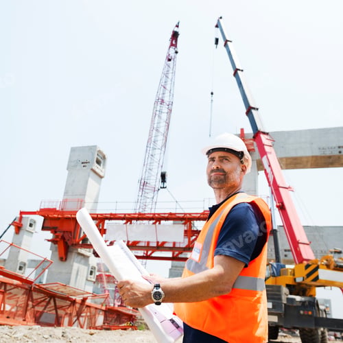 Preview: Blueprint Architect Career Structure Construction Concept
