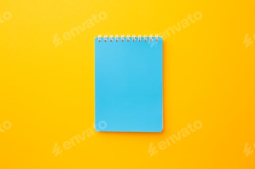 Preview: Colored items for school on a bright background