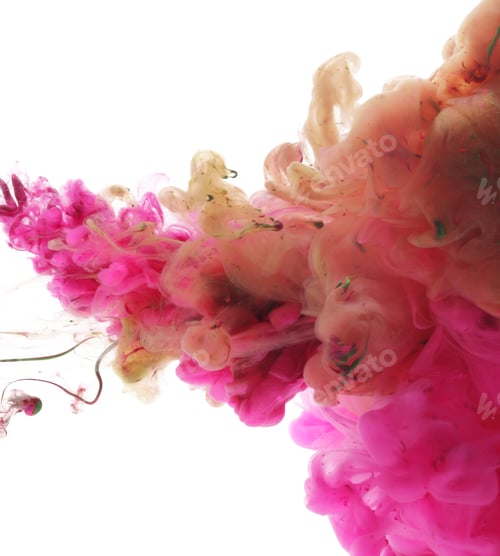 Preview: Acrylic colors in water. Abstract background.