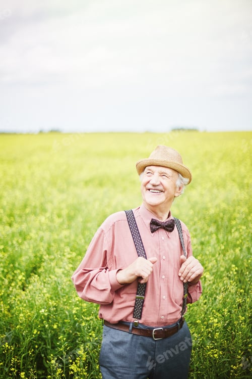Preview: Happy senior man