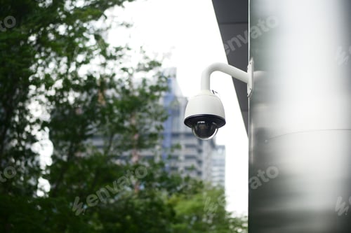 Preview: CCTV security camera operating outdoor