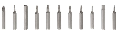 Preview: set screwdriver attachments different sizes on isolated or white background