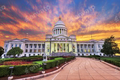 Preview: Little Rock, Arkansas, USA at the State Capitol