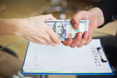 Preview: Bribery concept. Corruption Corporate Business Espionage Illegal Concept