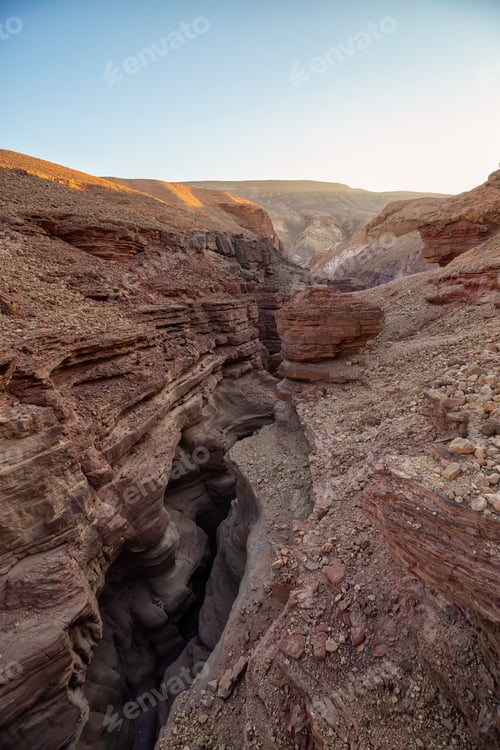 Preview: Landscape view of the Red Canyon in Eilat, Israel