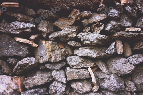 Preview: Texture of a pile of stones in a wall.