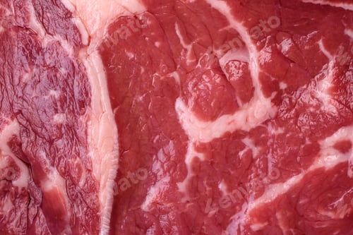 Preview: Fresh, raw beef steak with salt, spices and herbs