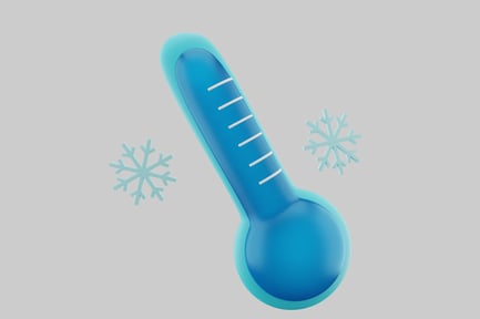 Предпросмотр: Термометр со снежинками.