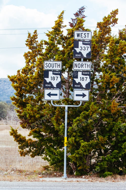 Preview: Texas Highway Sign in USA