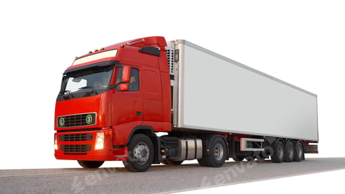 Preview: Van mockup isolated concept, Truck mock up