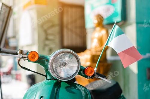 Preview: Retro scooter on the street