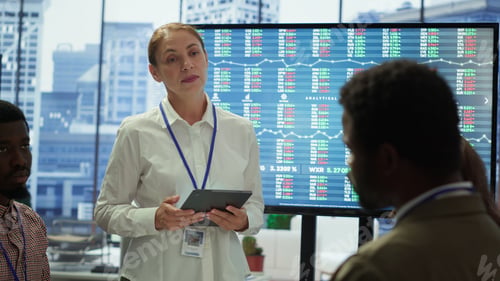Preview: Business coworkers engaging in a collaborative startup meeting
