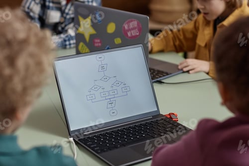 Preview: Kids Looking at Laptop Screen During IT Lesson