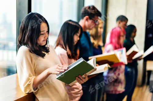 Preview: Students Library Campus Education Knowledge Concept