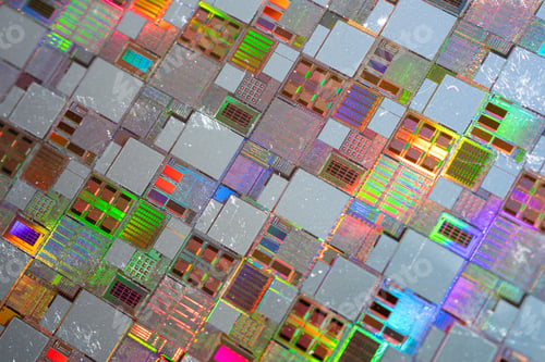 Preview: Silicon wafer for manufacturing semiconductor of integrated circuit.