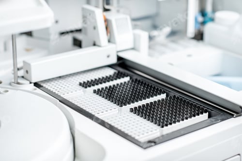 Preview: Sample tubes of the medical analyzer