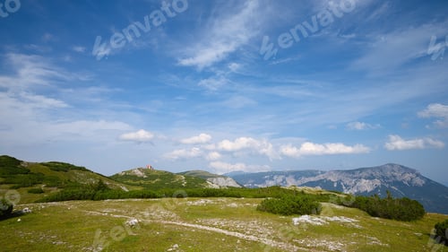 Preview: Beautiful nature and hills in the Schnee Alps in summer in Austria