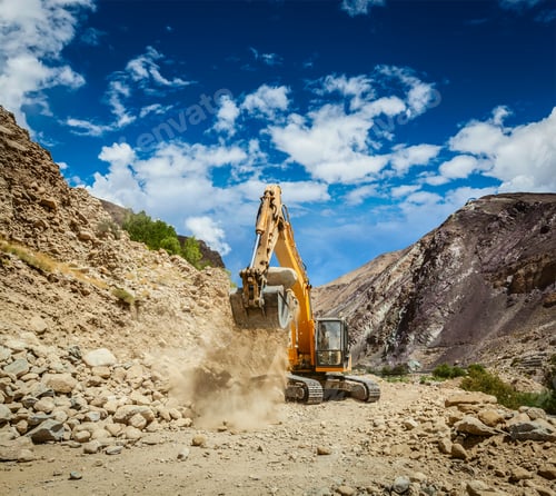 Preview: Road construction in Himalayas