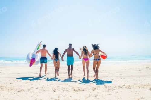 Preview: Friends having fun on the beach
