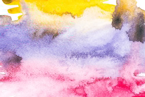 Preview: Watercolor Abstract Background with Yellow Blue and Pink