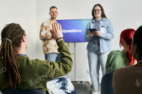 Preview: Group Engaging in Questions and Answers Session
