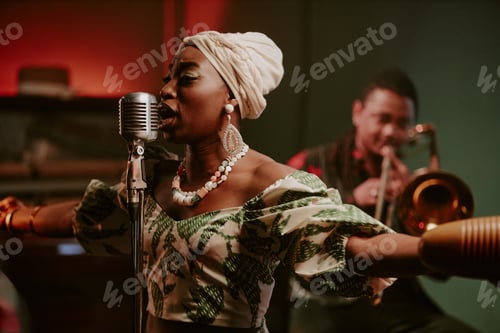 Preview: Black Woman Singing Emotional Jazz Song