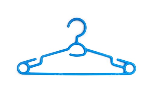 Preview: blue plastic clothes hanger