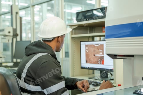 Preview: Engineers Maintenance Robot Arm at Lab,High Tech Research Laboratory with Modern Equipment.