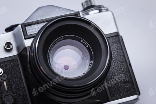 Preview: Closeup Of Old Retro Film Camera Lens
