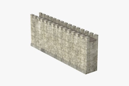 Preview: Fortress Stone Wall Section