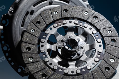Preview: Spare part - clutch plate against black background