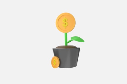 Preview: Seed to Plant Growth 3D Illustration