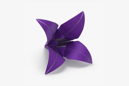 Preview: Purple Origami Floret