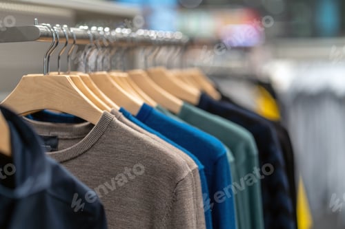 Preview: clothes line in glasses shop at shopping department store for shopping