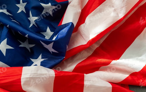 Preview: Flag of Jack of the United States along with a flag of the United States of America as a symbol of