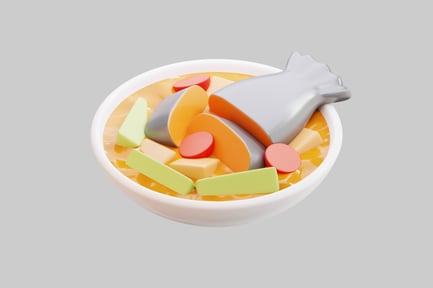 Preview: Stylized Indonesian Food Bowl