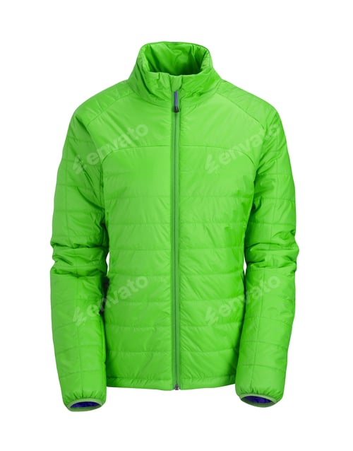 Preview: green jacket isolated on white