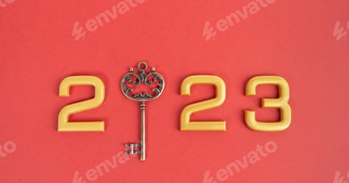 Preview: Happy New Year and Christmas 2023 concept.