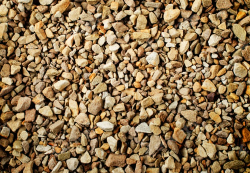 Preview: Crushed stones flat lay natural background
