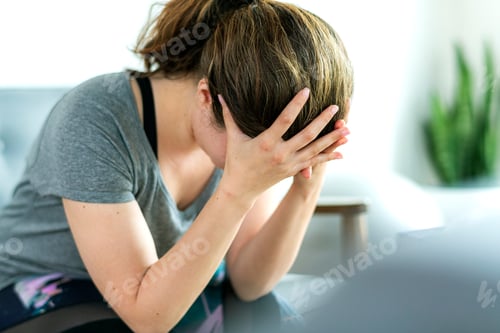 Preview: Emotionally stressed woman not feeling well