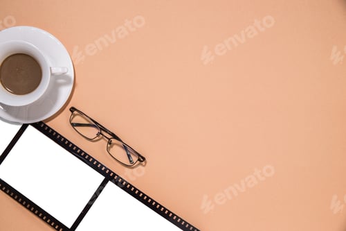 Preview: Top view old film strip
