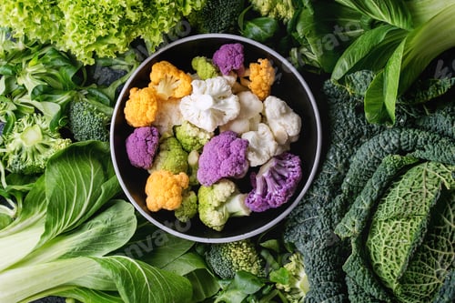 Preview: Green salads, cabbage, colorful veggies