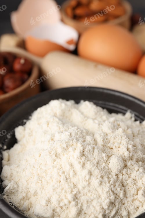 Preview: Concept of cooking cake or pie, close up