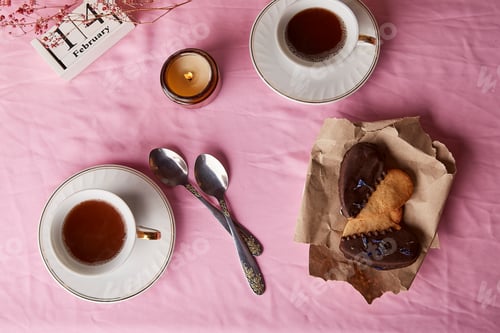 Preview: Romantic February Fourteenth Table Setting with Tea