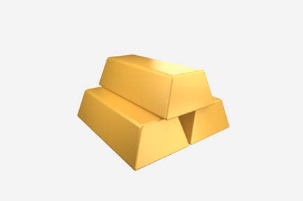 Preview: Gold Bars 3D Illustration