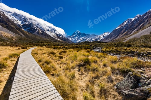 Preview: Hooker Valley Track in Aoraki National Park, New Zealand, South