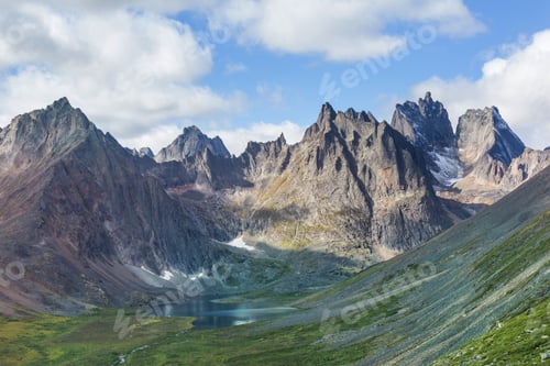 Preview: Mountains in tundra